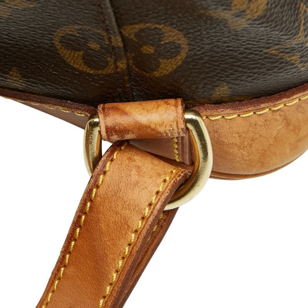 LOUIS VUITTON Authentic Brown Monogram Leather Backpack - Picture 10 of 14